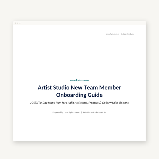 Artist Onboarding Guide preview image