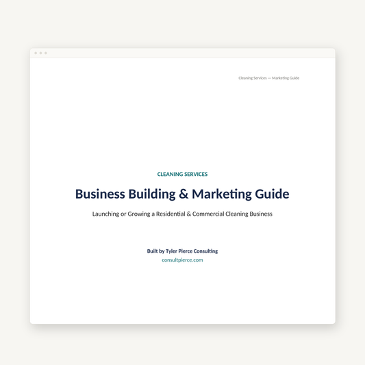 Cleaning Services Marketing Guide preview image