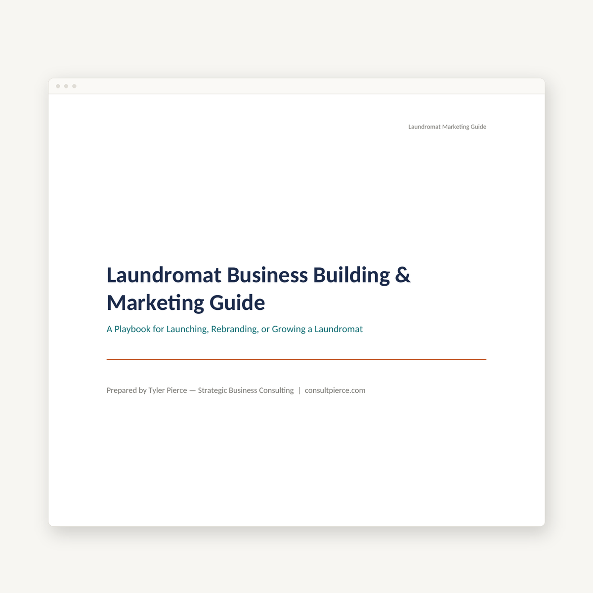 Laundromat Marketing Guide preview image