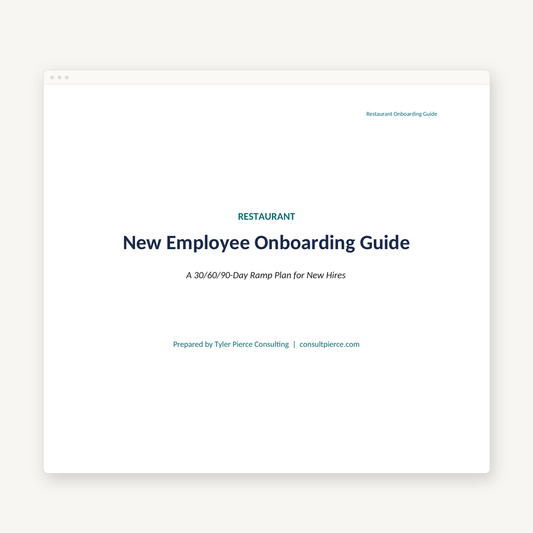 Restaurant Onboarding Guide preview image
